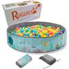 RUGUIES- Piscina di Palline per bambini- Piscina con Palline Pieghevole- Parco giochi con Palline- Per uso Interno ed Esterno- Piscinetta Portatile- (Palline non Incluse) (OCEAN 80x26cm)