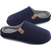 MIXIN Pantofole Uomo Stile Mocassino – Calde, Memory Foam, Antiscivolo, Perfette Per Indoor E Outdoor