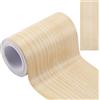 GORGECRAFT 10m*10cm Nastro di Riparazione Toppa Adesivo Testurizzato per Legno Carta Da Parati Bordo Adesivo Cornsilk PVC Autoadesivo Realistico Venature Del Legno per Tavolo Ad Angolo Porta Divano