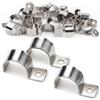 XoeLLe 20 Pezzi Fascette Metalliche, Fascette Stringitubo di Fissaggio, Fascetta Stringitubo per Cavi e Tubi, Piccola Morsetti per Tubi, Fascette Metalliche Stringitubo, Fermacavi in Acciaio Ø 20-21mm
