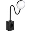 SEBSON Lampada da Lettura a LED, Lampada da Presa con Connessione USB-C - Dimmerabile, Collo d'Oca Flessibile, Bianco Neutro 4.000K, 420lm - Lampada da Comodino Nera
