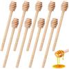 WhizNook 10 Pezzi Mestolo del Miele Bastoncini, Cucchiaio per Miele 16cm, Bastoncini Legno di Miele, Bastoncini Miele, Spargi Miele Legno, Legno Agitatori per Miele, Sciroppo