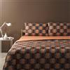 Bassetti Completo Copripiumino Set Letto Copripiumone Matrimoniale Due Piazze, Cotone Double Face, Sacco con Lenzuolo Sotto con Angoli e 2 Federe Globes M1