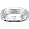 SILVEGO Anello Nuziale da Donna o Uomo in Argento 925, QRGN23M