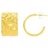 ARS ARGENTI ARS-ARGENTI - Orecchini a cerchio extra larghi, martellati a mano, placcati in oro 750, 18 carati, idea regalo per donne e ragazze, 22 mm, di alta qualità, ipoallergenici, Acciaio inossidabile Oro