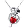 Vadmans Phantom der Opera - Collana in argento sterling 925, con fantasma della maschera d'opera Broadway, teatro musicale per donne, mamme e uomini, 22, Argento sterling, Nessuna pietra preziosa
