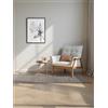 ELLE Decoration Tappeto di design onice, moderno a pelo corto, motivo geometrico, morbido, glamour, effetto lucido, per soggiorno, camera da letto, corridoio, beige, crema, 80 x 240 cm