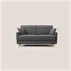 Divani.Store DIVANI STORE - Divano Letto Matrimoniale 160 cm in tessuto impermeabile - EDGAR Materasso 120x197 cm - Artigianale - Grigio