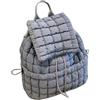 Ldabrye Zaino casual classico per università, viaggi, lavoro, stile coreano, zaino per studenti e scuola, zaino trapuntato per donne e adolescenti, grigio