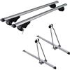 Generico Barre portatutto Brio XL + 2 Portabici Top Bike per Skoda Karoq 18>