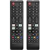 Generic Telecomando TV Samsung, universale, compatibile con tutte le Smart TV Samsung, LED, LCD, HDTV, 3D, serie TV, 23 pulsanti, 2 batterie AAA, portata 10 m, Netflix, Prime Video, Hulu tasti di