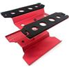 GERUI Stazione di riparazione per auto RC Car Work Stand in alluminio, con cuscinetto in gomma per proteggere il telaio, può ruotare liberamente, per 1/8 1/10, piattaforma di riparazione del modello (rosso)