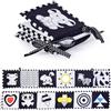 GFTCGK Libro a contrasto bambino nero bianco giocattolo carte di contrasto bambino giocattolo 0-12 mesi, regalo neonato, carte di contrasto, giocattolo per bambini
