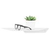 SOTECH Design scaffale a parete HOVER-II 350 x 130 x 40 mm bianco, montaggio a parete, scaffale con set di fissaggio per bagno, cucina o soggiorno