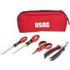 USAG U00070008X USAG - Assortimento pinza forbice e giraviti (4 pz) U00070008X, Multicolore, Set di 5 Pezzi