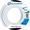 Electraline 60107083J - Bobina di filo, 5 m, bianco
