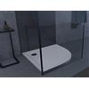 MARWELL Piatto doccia piatto doccia a quarto cerchio 90 x 90 cm - Piatto doccia di alta qualità in acrilico sanitario, adatto per cabine doccia con un raggio di 55 cm e una superficie di 90 x 90 cm