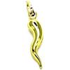 PEGASO GIOIELLI - Ciondolo da Uomo in Oro Giallo 18kt (750) Pendente Corno Cornetto Lucido Portafortuna - Donna Ragazzo