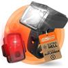 2RadWerk, ED, set di luci per bicicletta, approvate dalla StVZO, luce commutabile 15-35 Lux, luce per bicicletta