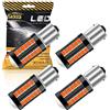 Sidaqi 1156 BA15S P21W Lampadina a LED 5630 33 SMD Rosso 900LM sostituire per Luce di retromarcia freno posizione antinebbia posteriore Fanale parcheggio RV 12-30 V 3,6 W (4 pezzi)