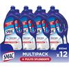 Smac - Detergente Gel Bagno Multisuperficie, Azione Igienizzante e Brillantezza, con Barriera Antigoccia, 850 ml x 12 Pezzi