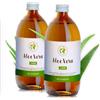 Mother Earth Products Succo diretto di aloe vera biologico al 100% senza additivi, gel interno puro della foglia di aloe vera da bere, 1200 mg/l di aloe vera, 2 x 500 ml