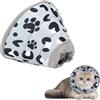CHAOTEMAI Collare Elisabettiano Gatto Imbuto per Cani Taglia Collare Cane Taglia Piccola Soft cone for Dog Regolabile Morbido Collare Cane per Recupero Postoperatorio Dell'Animale (grigio, S)