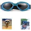 WELLXUNK Occhiali da Sole e protettivi per cani di piccoli taglia, anti UV, impermeabili, Pieghevole Pet Dog Occhiali (Blu)