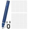 Cuteefun Gomma Elettrica USB C Ricaricabile con 220 Ricariche, 2 Dimensioni di Cancellazione, Impugnatura Confortevole per Artisti, Studenti, Ingegneri, Blu
