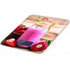 LITTLE BALANCE Happy Food 8336 Bilancia da cucina elettronica, 5 kg/1 g, piano in vetro temperato, design Milkshake