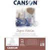 Canson Blocco Ingres Vidalon 30 fogli 24 x 32 100 g/m²,colore bianco, collato lato corto