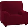 ECOMMERC3 | Copridivano elastico e extra morbido per divano 1 posto da 70 a 110 cm- Copridivano regolabile, Colore Bordeaux - 100% prodotto in Spagna