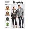 Simplicity SS9692A Giubbotto, Gilet e Cintura Unisex A (XS-S-M-L-XL-XXL)