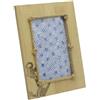 Vacchetti Giuseppe Vacchetti Portafoto da Tavolo Mare Legno con Ancora E Corda Rettangolare, Multicolor, Piccolo