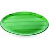 Zafferano Striche Set 2 Piatti Pizza, Fatti e Decorati a Mano, Stoneware, Diametro 33 cm, Verde