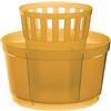 Excelsa Rainbow Scolaposate Tondo, 15 cm, Polipropilene, Arancione