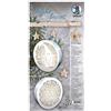 URSUS Light Boxes ca. Ø 15,3 cm Gnome & Snowflakes, 2 coperchi e fondo lanterne, 2 taglienti laser, 2 cerchi in carta trasparente 115 g/m2, 2 luci LED, accessori e istruzioni per il fai da te