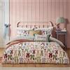 furn. Noortje Bows Set Copripiumino (Rosa Seta - Doppio) | Reversibile Elegante Parigino Fiocco Nastro Policotone Biancheria Da Letto Facile Da Curare