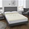 GC GAVENO CAVAILIA Materasso ortopedico traspirante e ortopedico in schiuma morbida di lusso, 100% poliestere, anallergico, coprimaterasso king size, bianco, king size, 2 cm