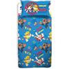 hermet Set Lenzuolo Letto Singolo, Completo Letto Singolo Paw Patrol, Lenzuolo Sopra, Lenzuolo Con Angoli, Federa, Blu, 100% Cotone, Prodotto Ufficiale