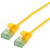 roline recycled material ROLINE RM UTP DataCenter - Cavo patch Cat.6A (classe EA), sottile, 2 m, colore: Giallo