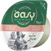 Oasy Cat More Love Vaschetta Multipack 24x70G TONNO CON SALMONE