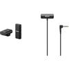 Sony ECM-W2BT Microfono Wireless con connessione Bluetooth & ECM-LV1 Microfono Lavalier con Stereo Sound Capture, Clip per vestiti