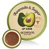SKIN FOOD since 1957 Scrub labbra ricco di avocado 14g - Rimuove la pelle morta e le labbra Nutriente e idratante e minerali, Scrub labbra morbide e lisce - Scrub labbra carnose