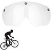 Cerioll Occhiali Magnetici per Casco Bici - Visiera Rimovibile Trasparente con Protezione Solare - Unisex per Ciclismo