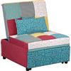 Totò Piccinni Poltrona Pouf Prestodormo pronto letto con Cuscino (Patchwork, Senza Braccioli)