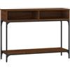 vidaXL Tavolo Consolle Rovere Marrone 100x30,5x75 cm Legno Multistrato