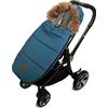 Kaiser 6578056 - Sacco coprigambe per passeggino Louis Alaska, colore: Blu petrolio