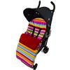 For Your Little One Sacco a pelo in pile/Cosy Toes compatibile con passeggino passeggino caramelle rosso