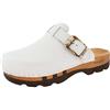 woody Lukas - Zoccoli da Uomo, Bianco, 49 EU